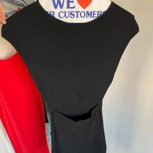 Black Cutout Knit Mini Dress - Aritzia
